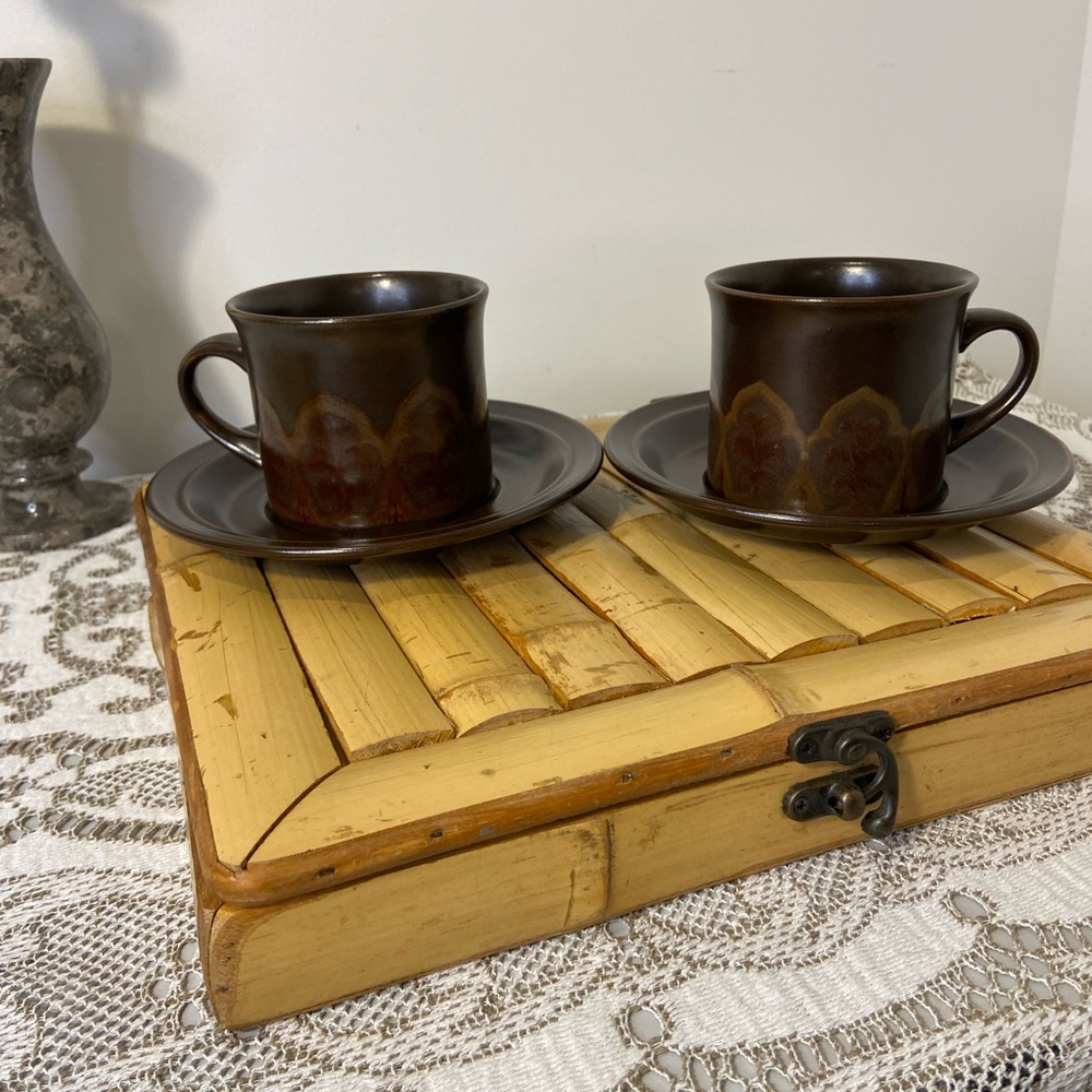 Set of 2 Cups and Saucers Marbella by Royal Doulton